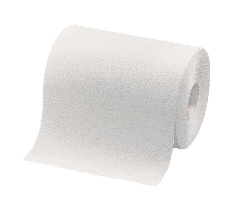 TOWEL ROLL HARDWOUND 8INX350FT WHITE CASE OF 12