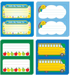 NAME TAGS ASSORTMENT VARIES PACK OF 144