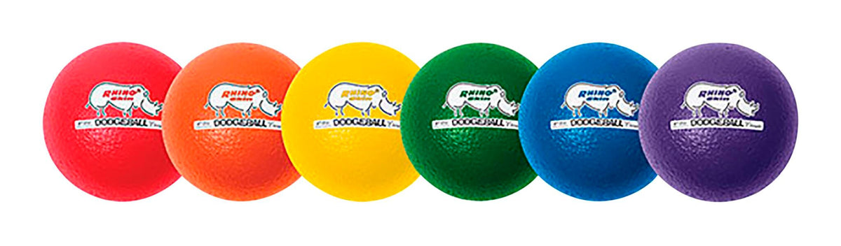 BALL DODGEBALL RHINOSKIN ASSORTED COLOR SET/6