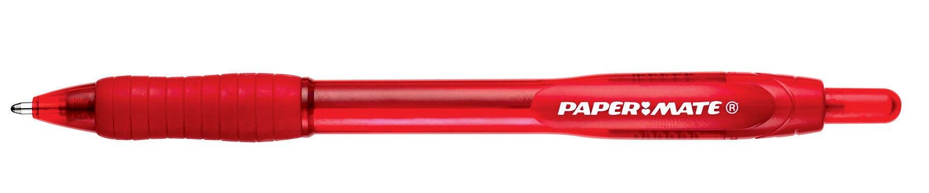 PEN RED BALLPOINT PROFILE RETRACTABLE PACK OF 12