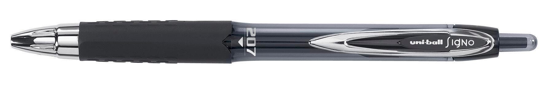 PEN GEL UNI-BALL 207 BLACK MEDIUM