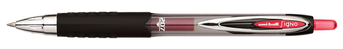PEN GEL UNI-BALL 207 RED MEDIUM