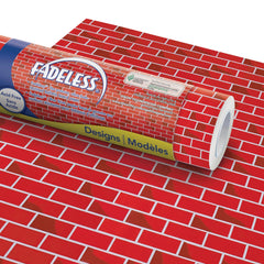 PAPER ROLL FADELESS DESIGNS 48 IN X 50 FT TU TONE BRICK
