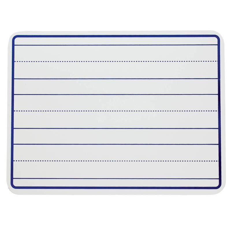 STUDENT BOARD DRY ERASE LINED 9X12 SCHOOL SMART PACK OF 10