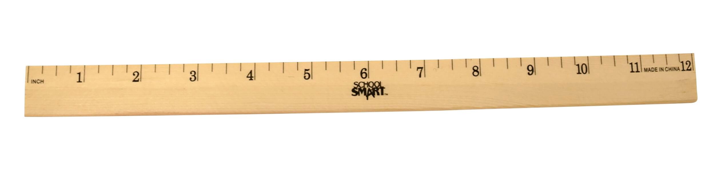 RULER WOOD 1/4 IN SCALE 12 IN - SCHOOL SMART