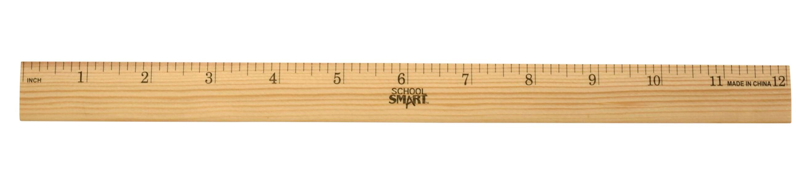 RULER WOOD 1/8 IN SCALE 12 IN - SCHOOL SMART