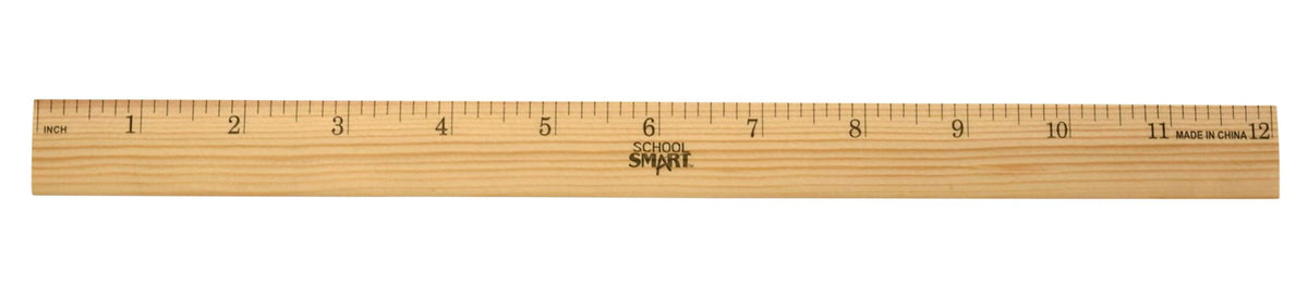 RULER WOOD 1/8 IN SCALE 12 IN - SCHOOL SMART