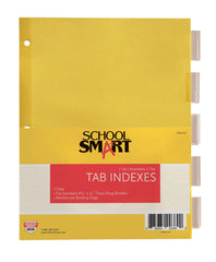 INDEX TABS INSERTABLE 5 TAB CLEAR SCHOOL SMART