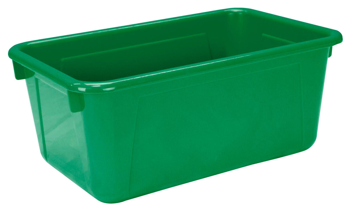 SCHOOL SMART PRIMARY COLORS STORAGE BIN - 7-7/8 X 12-1/4 X 5-3/8  - GREEN - EACH