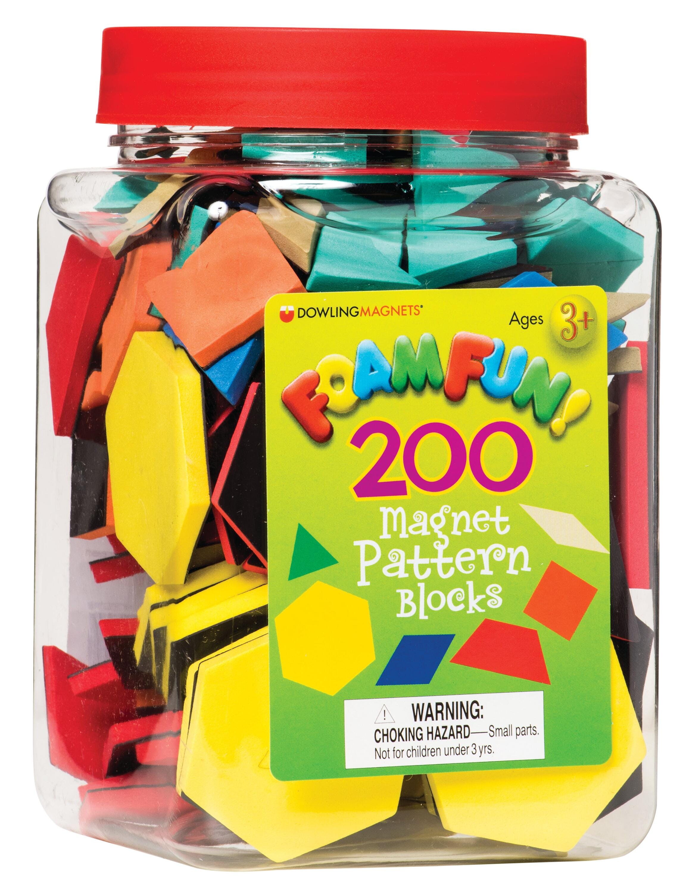 MAGNETIC PATTERN BLOCKS SET OF 200