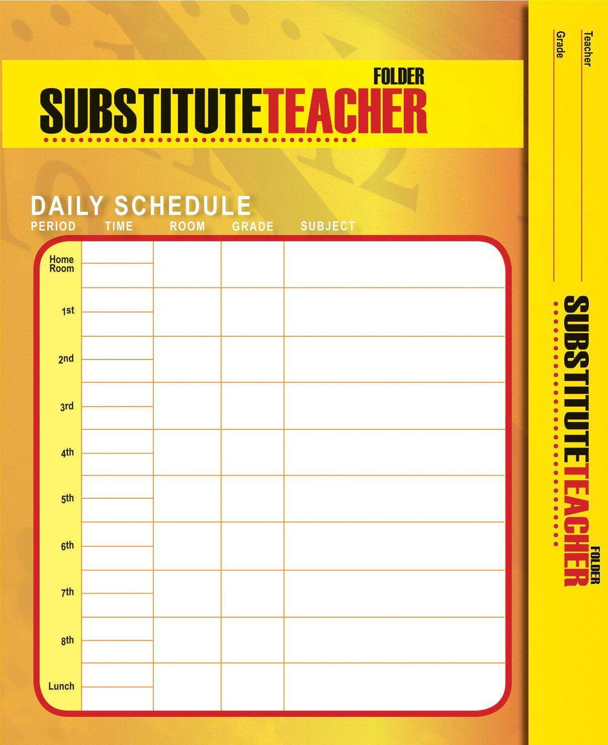 FOLDER.COMMUNICATION.SUB TEACHER-SEC.9 1/2X11 5/8.12/PKG.1298