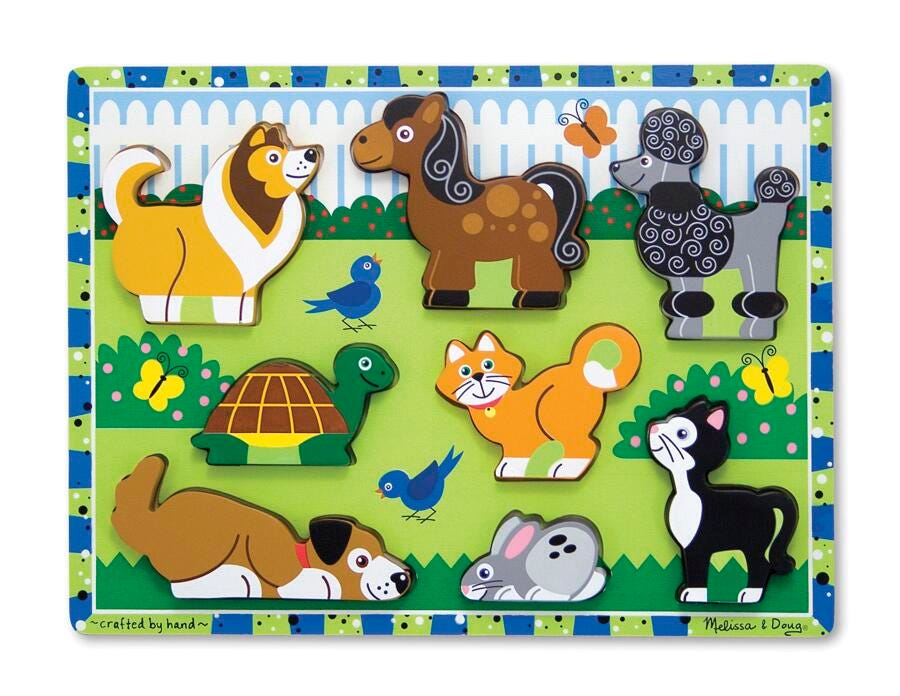 PUZZLE WOOD CHUNKY PETS