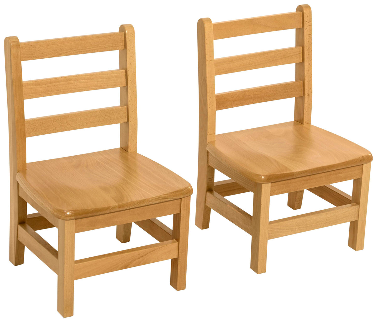 WOOD DESIGNS - CHAIR HARDWOOD 14 H IN - SET OF 2