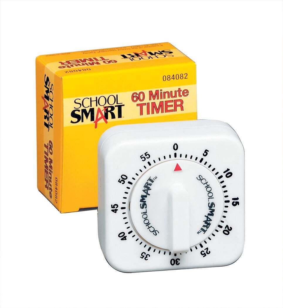 TIMER MINUTE SMALL SQUARE - SCHOOL SMART