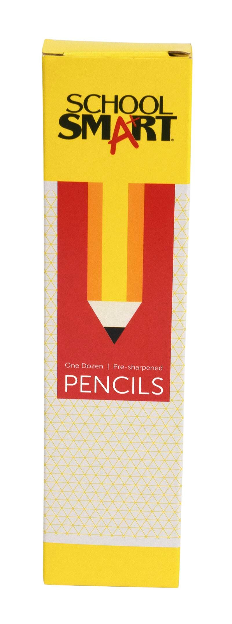 PENCIL #2 PRE-SHARPENED PACK OF 12 - SCHOOL SMART