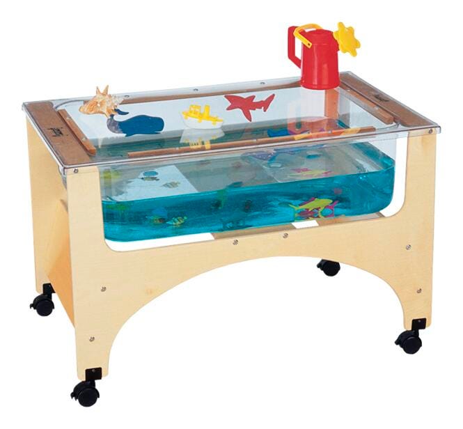 TABLE S AND W SENSORY TABLE SEE THRU JC