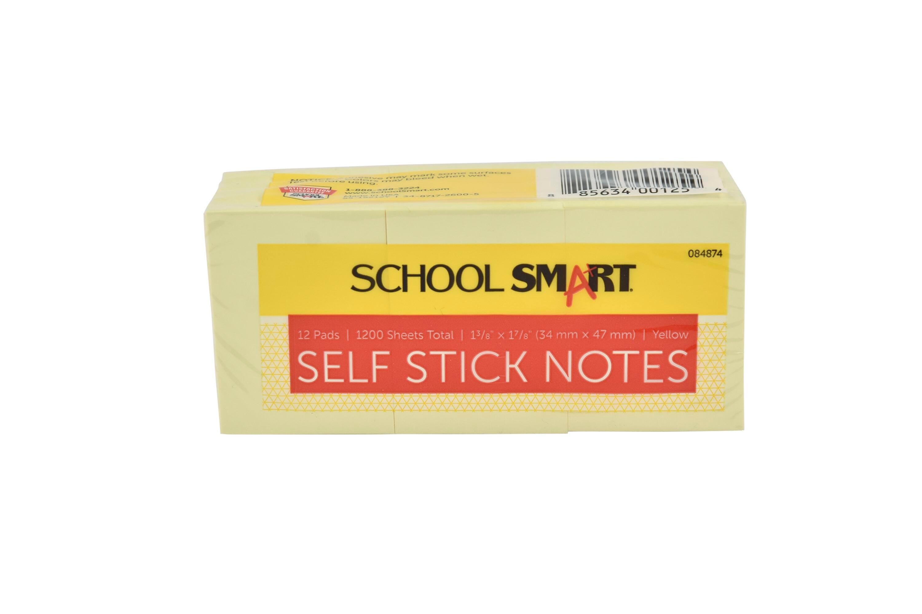 NOTES YELLOW 1.5X2 PK12 - SCHOOL SMART