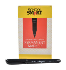 MARKER FINE LINE BLACK FINE PACK OF 12 - SCHOOL SMART