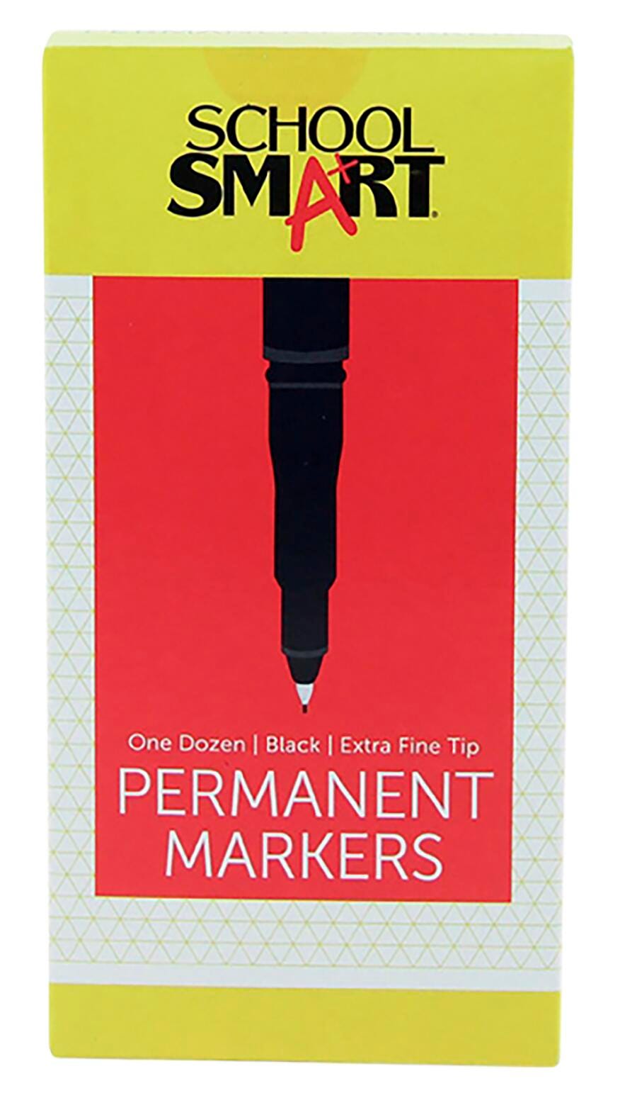 MARKER BLACK EXTRA FINE PACK OF 12 - SCHOOL SMART