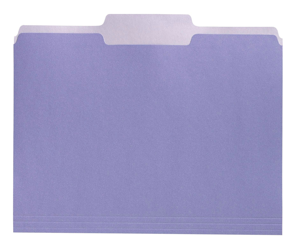 FILE FOLDER REVERSIBLE SCHOOL SMART LETTER 1/3 CUT LAVENDER PK OF 100