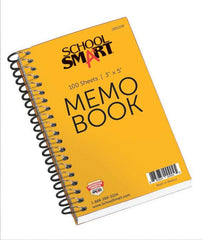 NOTEBOOK MEMO 3X5 SIDE OPEN 100-SHTS SCHOOL SMART