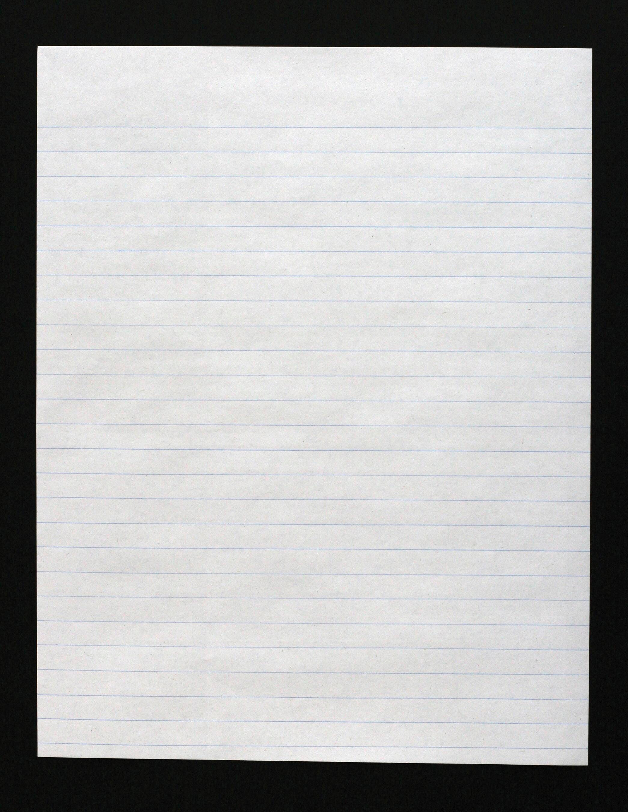 PAPER NEWSPRINT CA 8.5X11 IN RULED WHITE 500 SHTS SCHOOL SMART