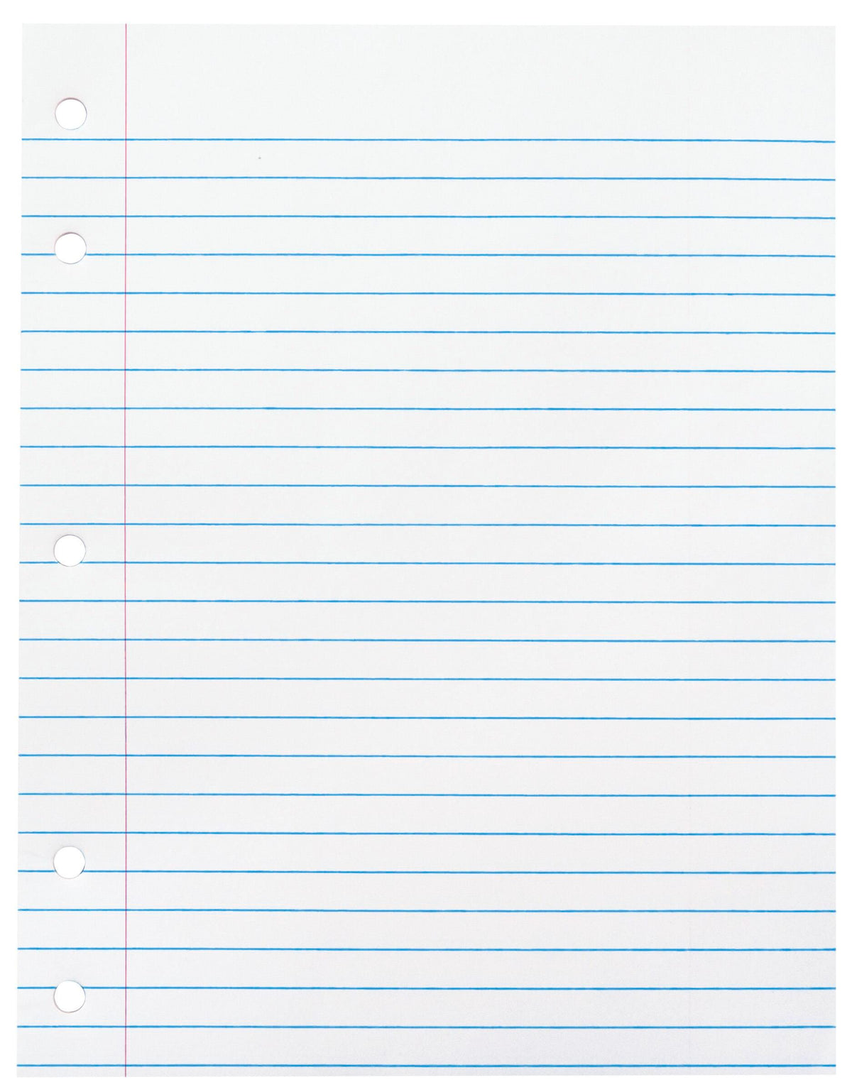 PAPER THEME 8X10.5 WHT 3/8 RLD 5-HP 40 SHT/PAD - SCHOOL SMART