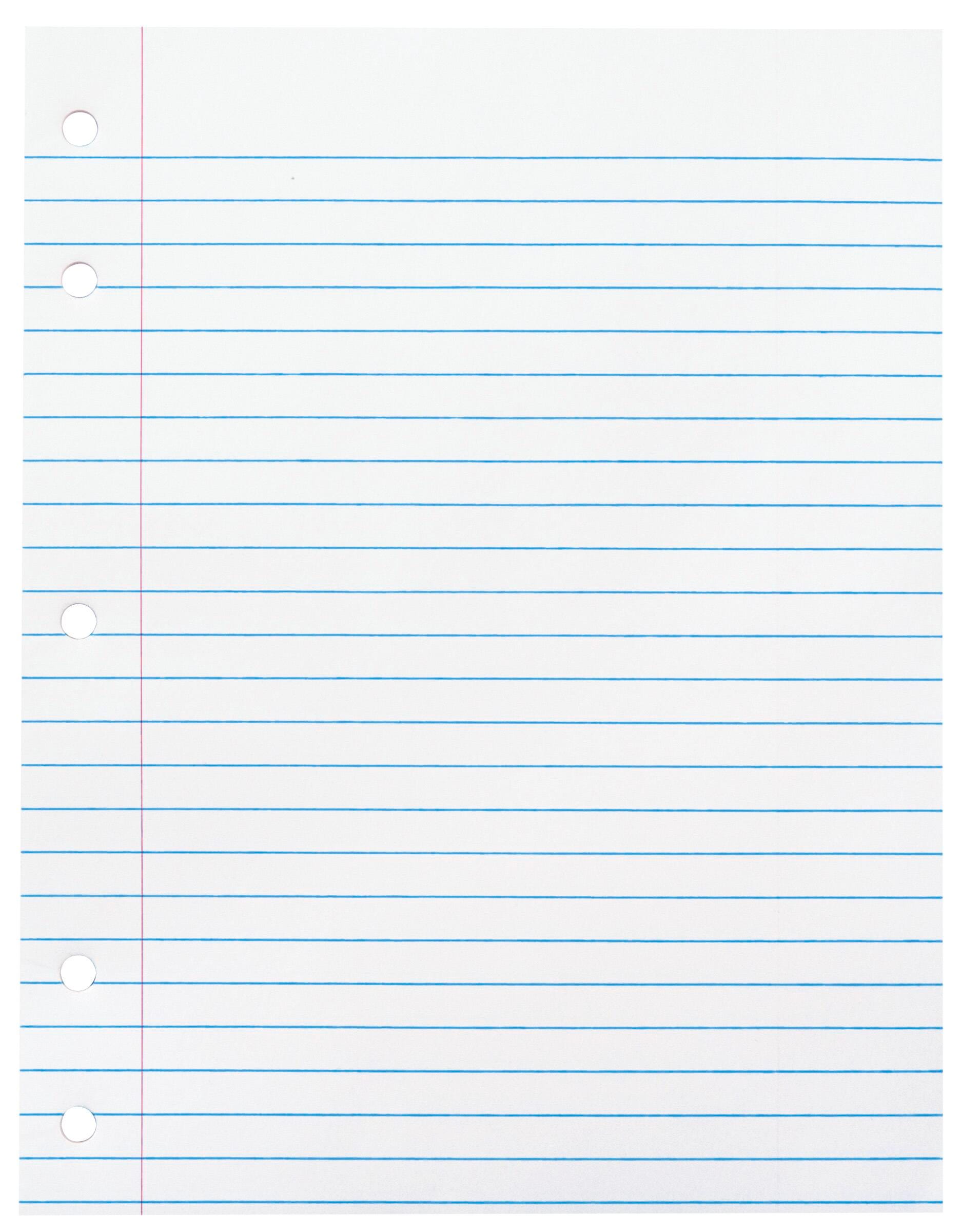 PAPER THEME 8X10.5 WHT 3/8 RLD 5-HP 50 SHT/PAD - SCHOOL SMART