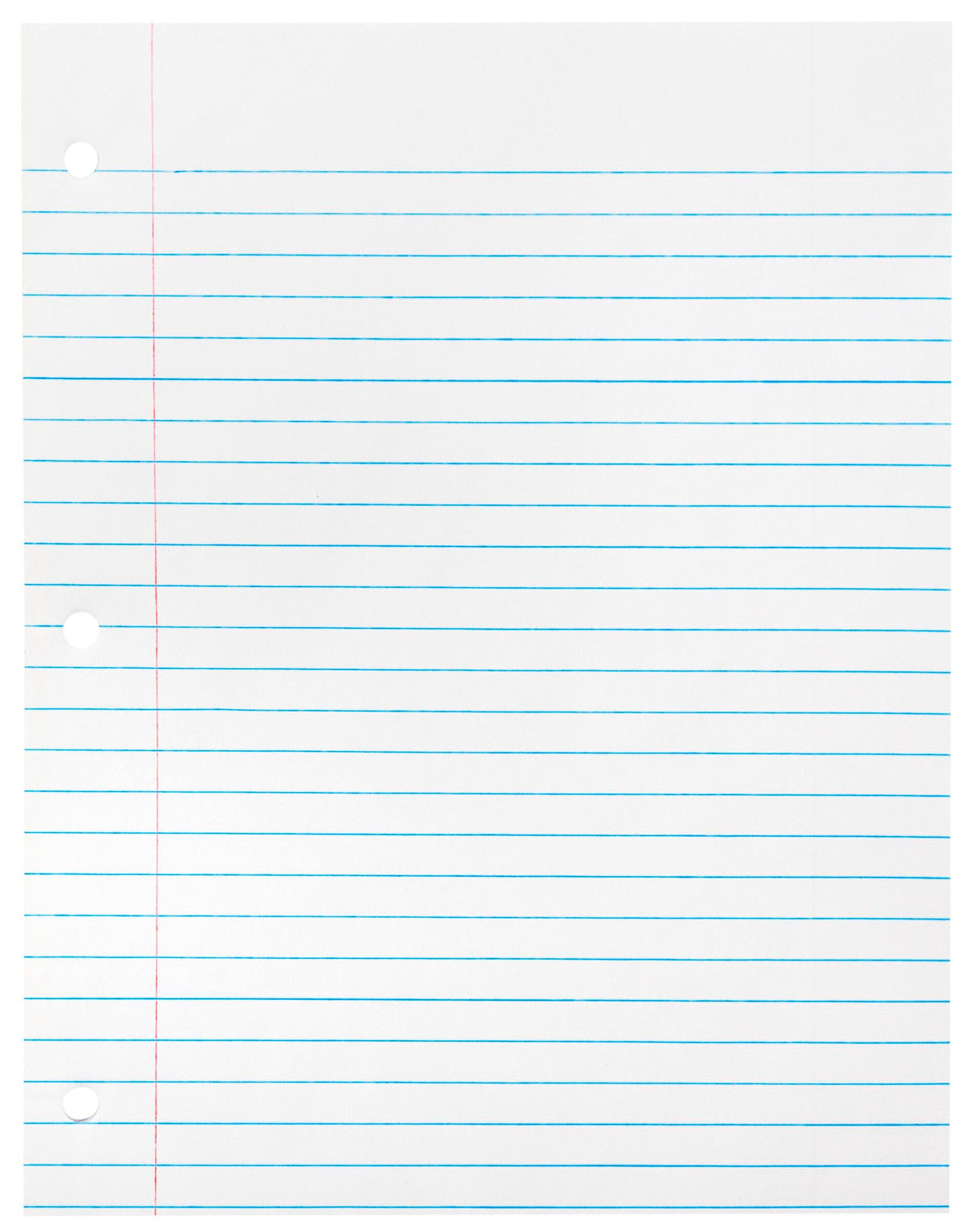 PAPER THEME 8.5X11 WHT 3/8 RLD 3-HP 100 SHT/PD - SCHOOL SMART