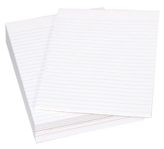 PAPER LEGAL PADS 8.5X11 WHITE 50 SHT GMD PK OF 12 SCHOOL SMART