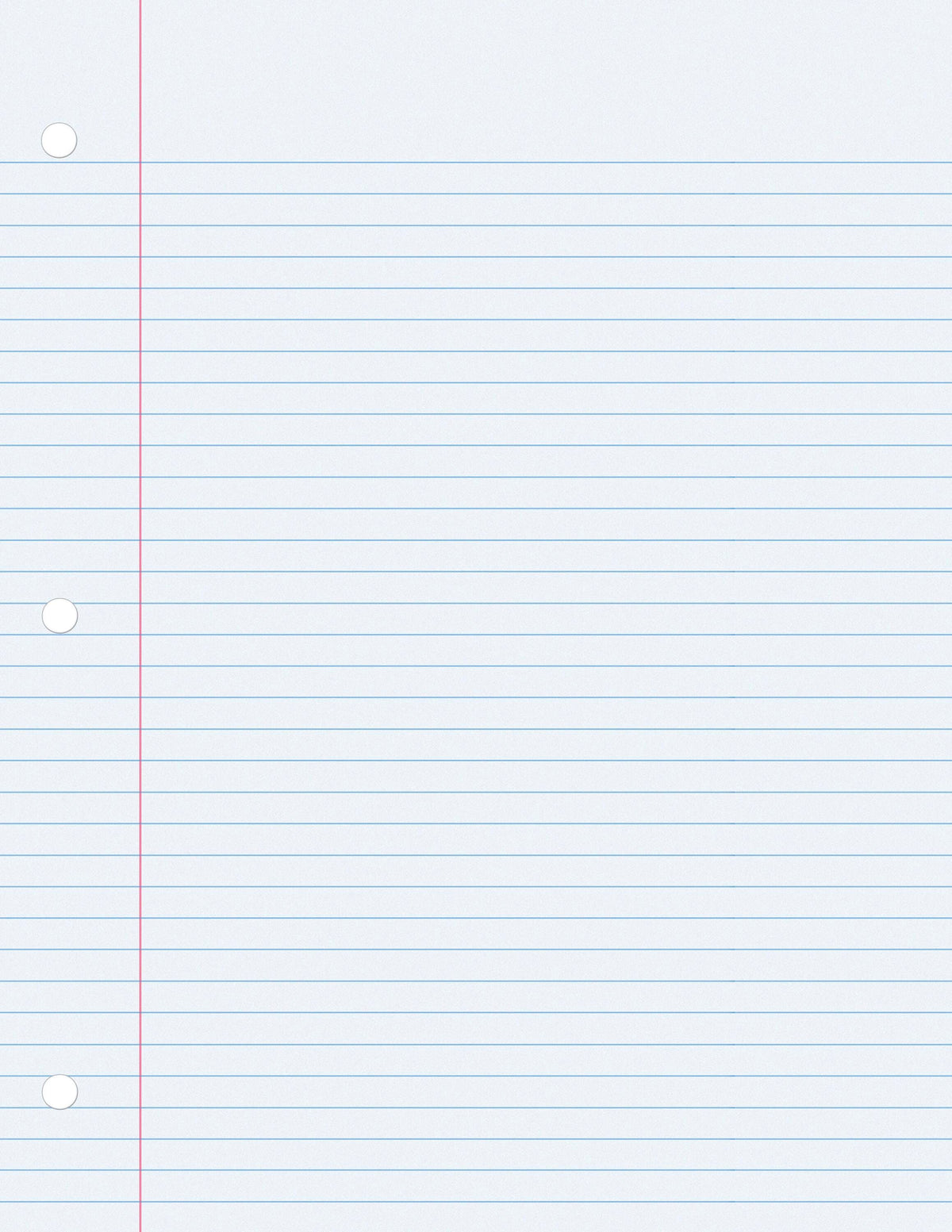 PAPER FILLER 8.5X11 15LB WITH MARGIN 9/32 RULE 3HP 200 SHTS SCHOOL SMART