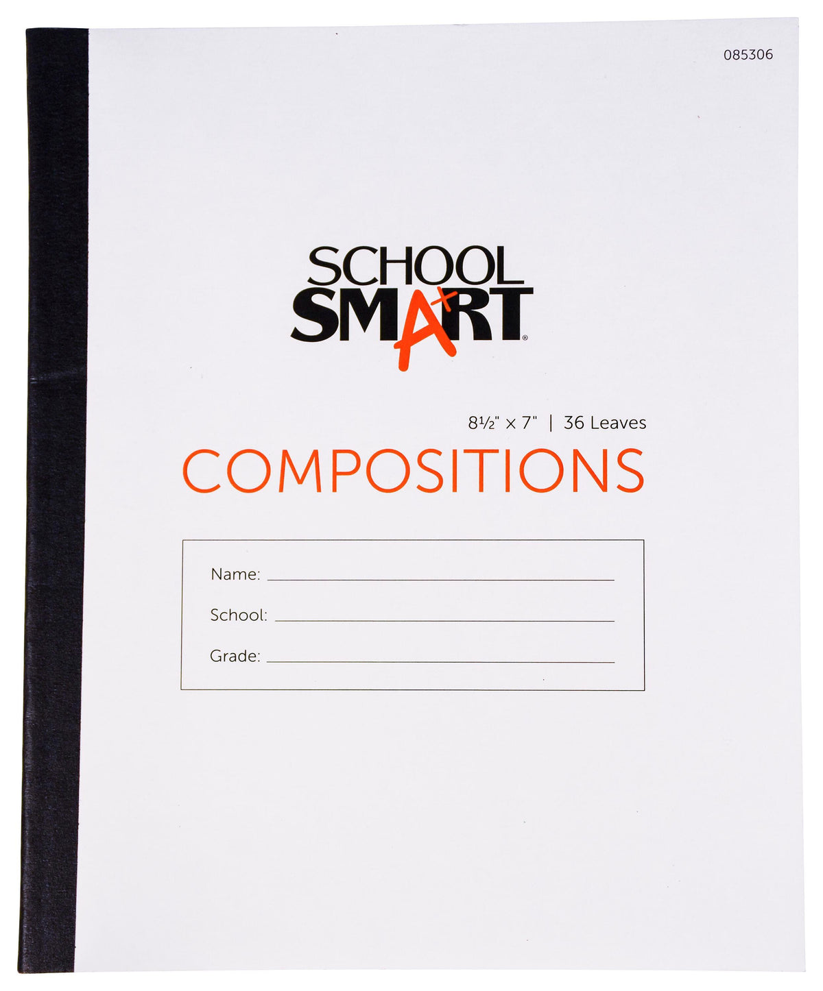 PAPER COMP BOOK 8.5X7 NO MARGIN 36 SHTS SCHOOL SMART