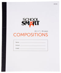 PAPER COMP BOOK 8.5X7 NO MARGIN 36 SHTS SCHOOL SMART