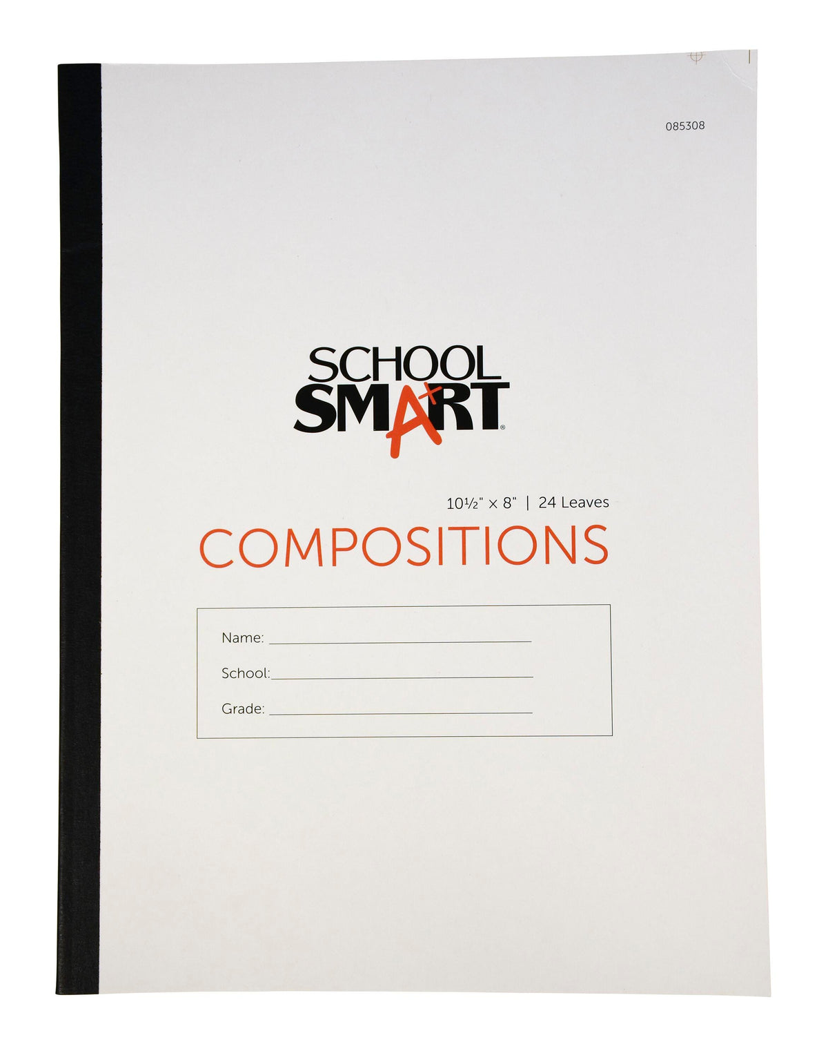PAPER COMP BOOK 8X10.5 RED MARGIN 24 SHTS SCHOOL SMART