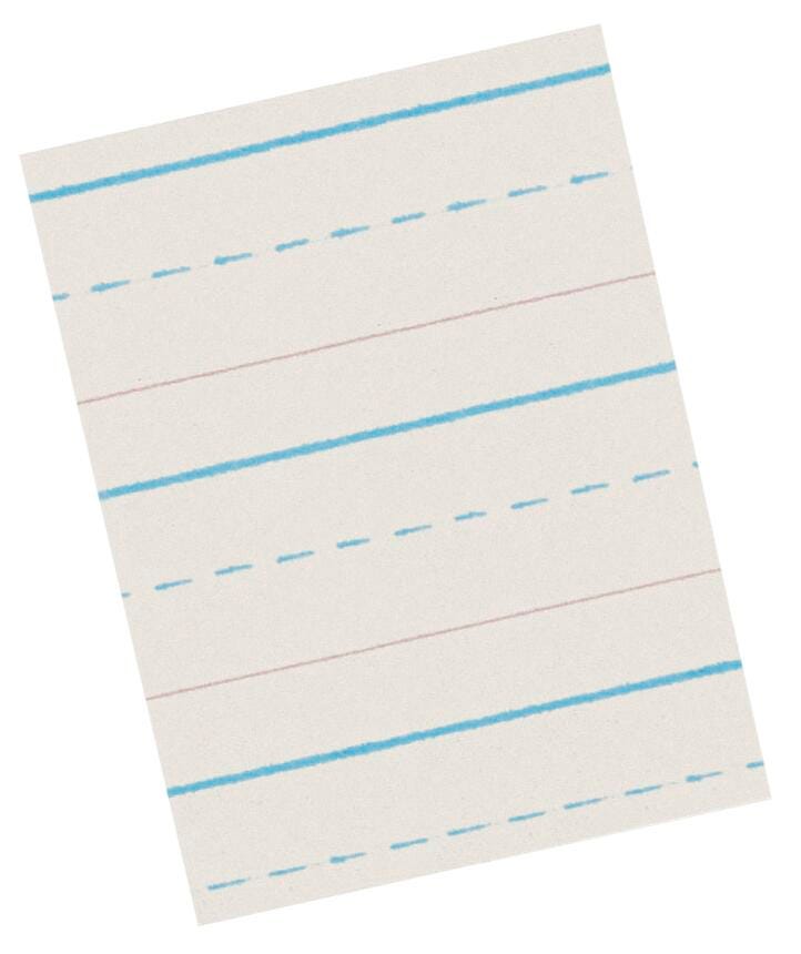PAPER NEWSPRINT R+B 11X8.5 1/2IN RULED LW SCHOOL SMART REAM