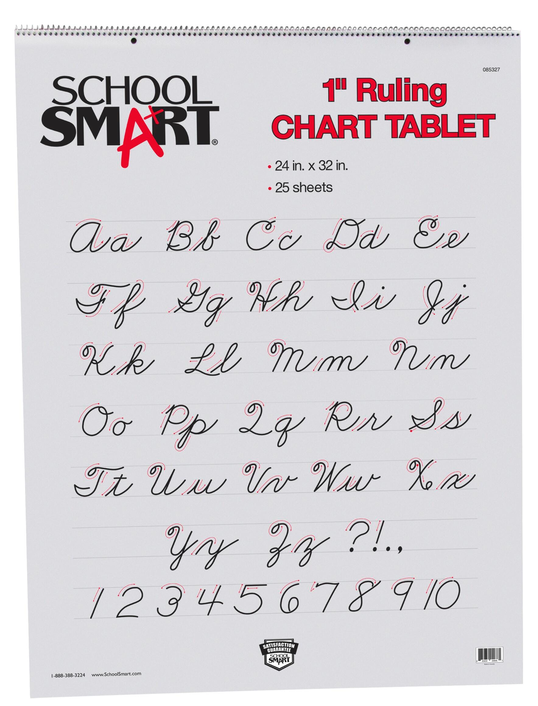 PAPER CHART 24X32 1 IN RLD 25 SHTS SCHOOL SMART