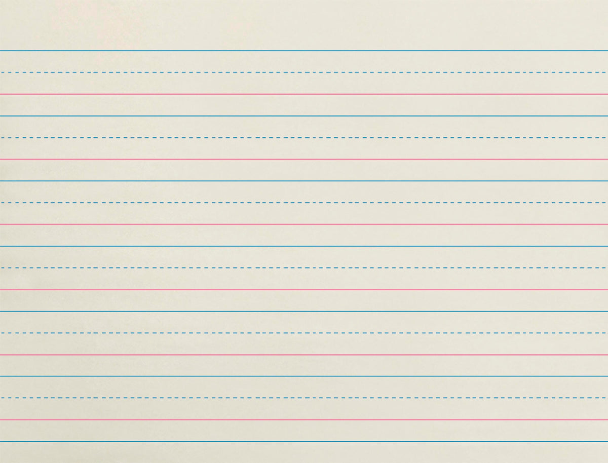 PAPER NEWSPRINT R+B 10.5X8 3/4IN RULED LW SCHOOL SMART REAM