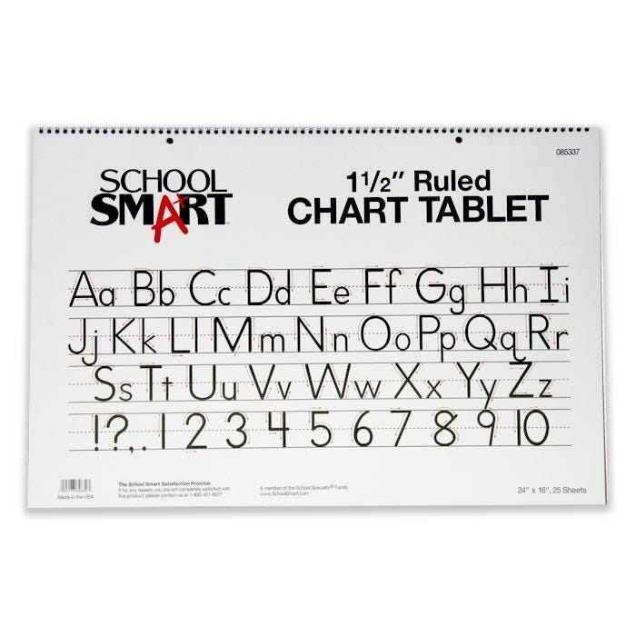 PAPER CHART 24X16 1.5 IN RLD 25 SHTS SCHOOL SMART