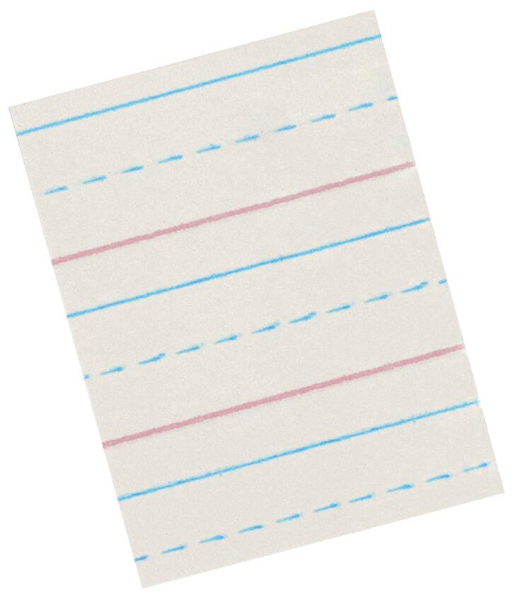 PAPER NEWSPRINT R+B 10.5X8 1/2IN RULED LW SCHOOL SMART REAM