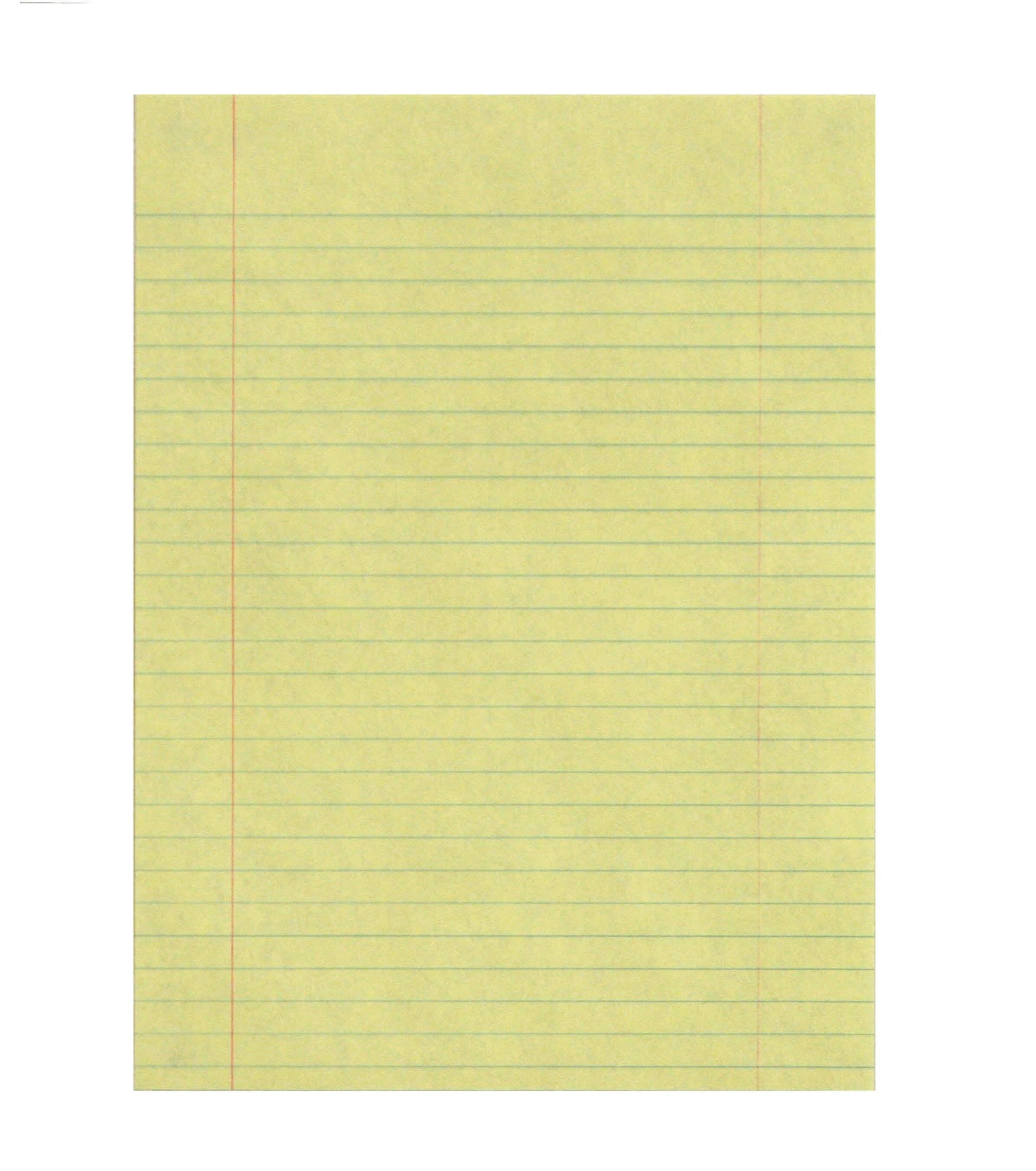 PAPER COMP 8X10.5 YELLW 3/8 RULED RED MARGIN 15LB REAM SCHOOL SMART