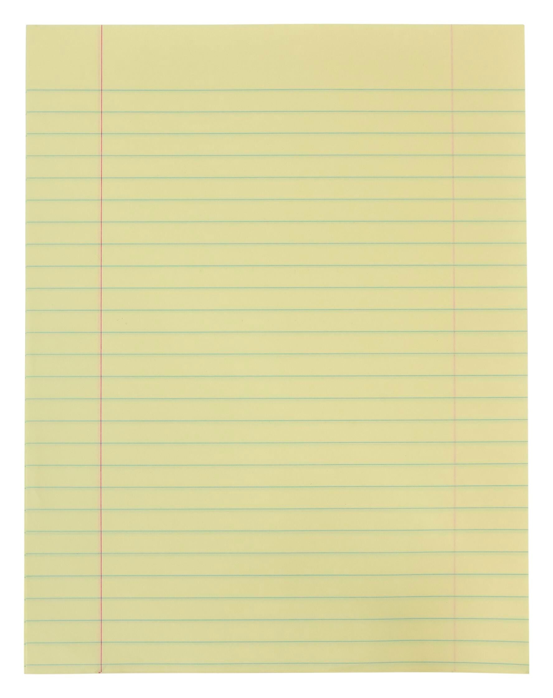 PAPER COMP 8.5X11 YELLW 3/8 RULED RED MARGIN 20LB REAM SCHOOL SMART