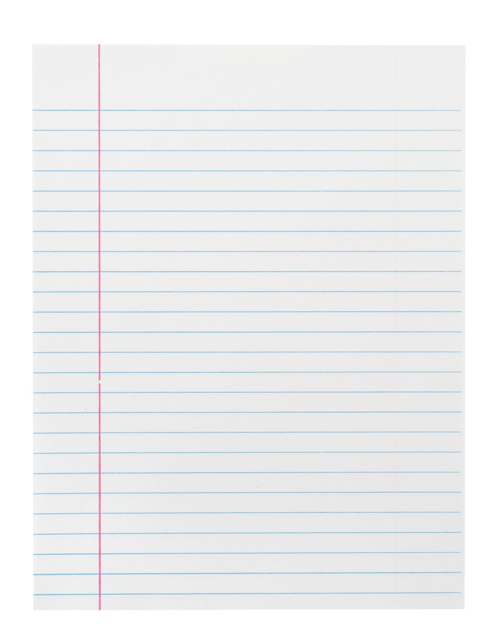 PAPER COMP 8X10.5 WHITE 3/8 RULED RED MARGIN 15LB REAM SCHOOL SMART