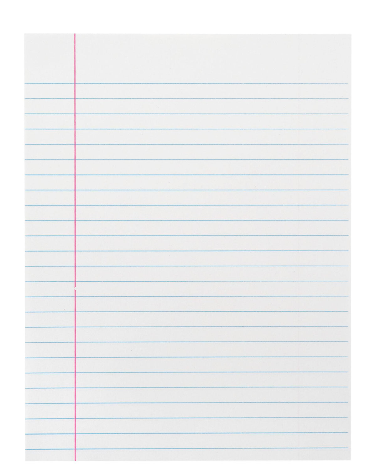 PAPER COMP 8X10.5 WHITE 3/8 RULED RED MARGIN 15LB REAM SCHOOL SMART