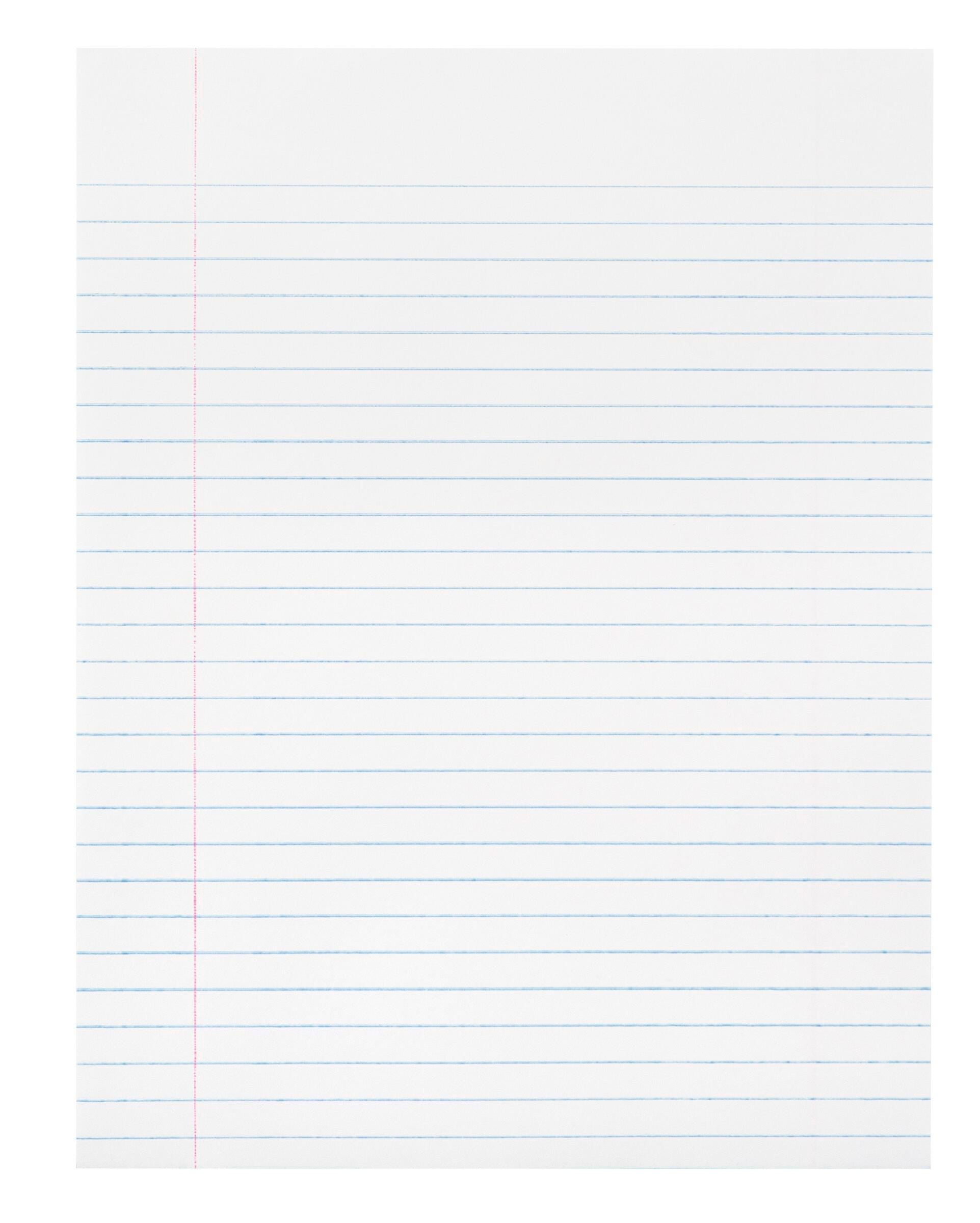 PAPER COMP 8X10.5 WHITE 3/8 RULED RED MARGIN 20LB REAM SCHOOL SMART