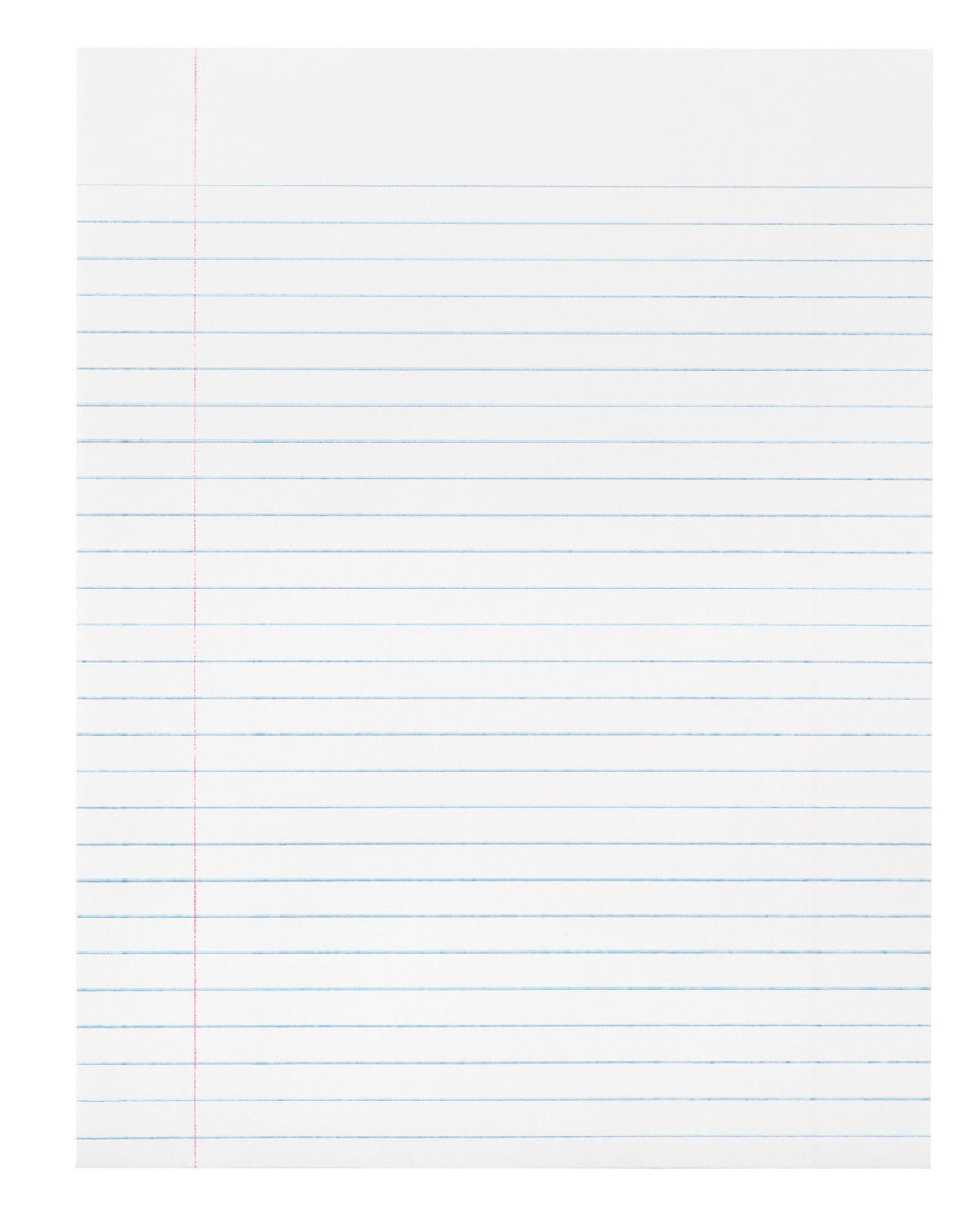 PAPER COMP 8X10.5 WHITE 3/8 RULED RED MARGIN 20LB REAM SCHOOL SMART