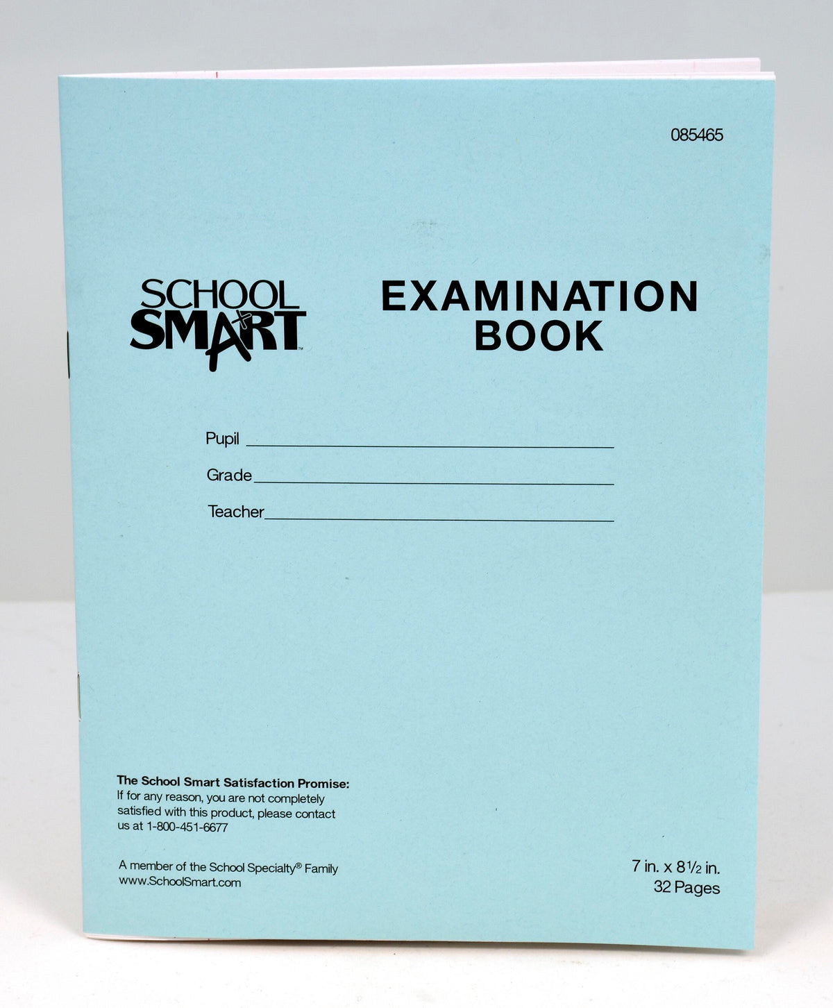 BOOK EXAM BLUE 7X8.5 16 SHTS PK OF 50 SCHOOL SMART