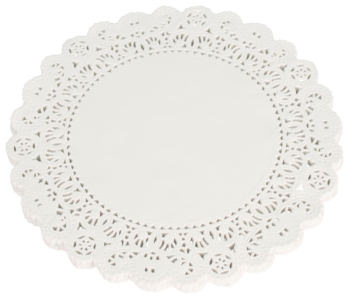 PAPER DOILIE ROUND 8 WHITE PK OF 100 SCHOOL SMART