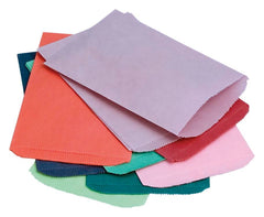 PAPER BAG PINCH BOTTOM 12X15 IN ASST COLORS PK OF 14 SCHOOL SMART