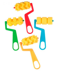 BRUSH FOAM ROLLERS SET OF 4