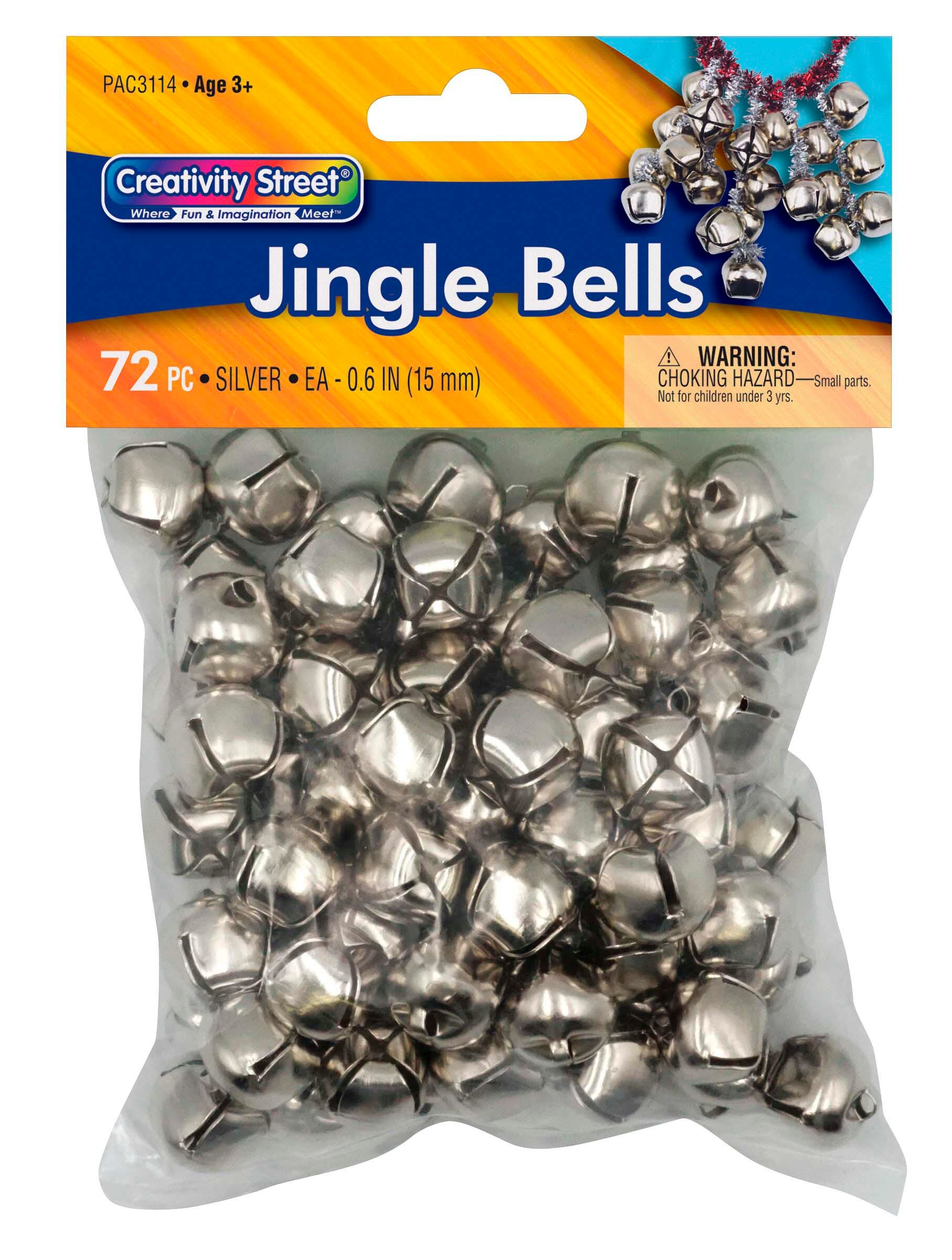 BELLS JINGLE 15MM SILVER PACK OF 72